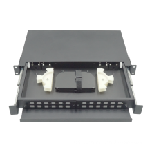 Wanbao Brand FTTH Outdoor rack mount 24 port 19'' 2U fiber optical distribution frame ODF cabinet